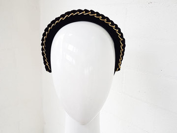 For Sale: Black Velvet Chain Headband
