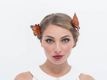 For Sale: Butterfly on clip SMALL in Monarch Orange