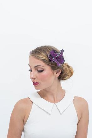 Butterfly in Clip SMALL in Purple