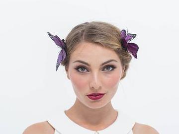 For Sale: Butterfly on Clip LARGE in Purple