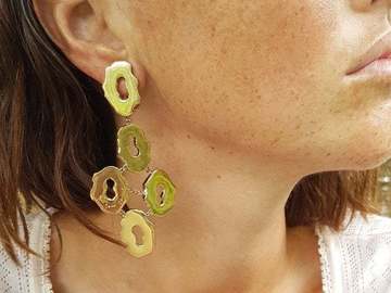 For Sale: Yves Saint Laurent Gold clip on earrings