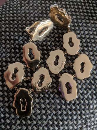 Yves Saint Laurent Gold clip on earrings