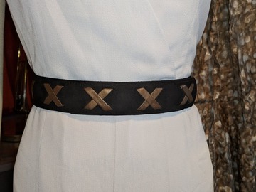 For Sale: Vintage Ungaro 1980's Black suede belt