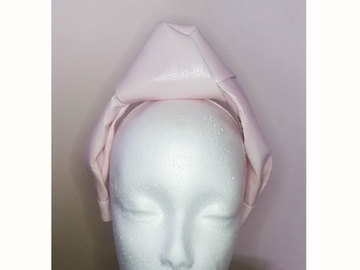 For Rent: Pink vegan leather turban 