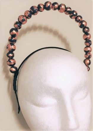 Copper foil and dark blue clay halo