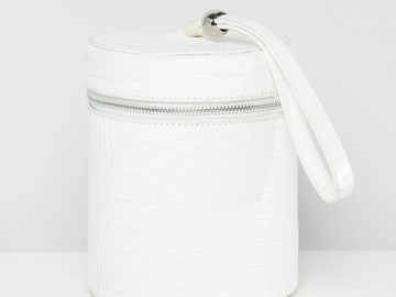 For Rent: White Croc Bucket Bag