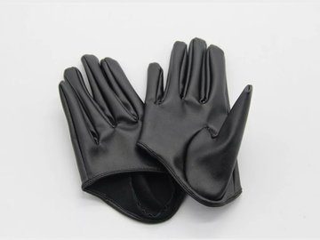 For Sale: Brand New Black PU Half Palm Gloves