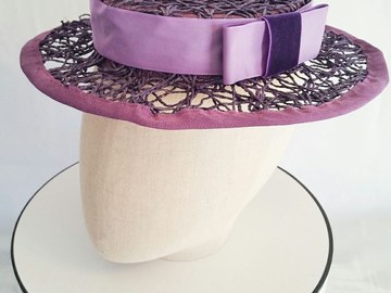 For Sale: Purple boater hat 