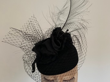 For Sale: Little black hat with netting