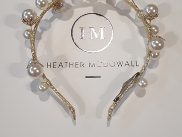 For Rent: Heather McDowall Annabelle Pearl & Gold Headband