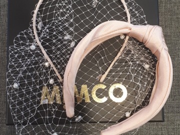 For Rent: Mimco Pale Pink Veil and Matching Turban Knot Headband