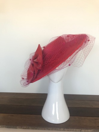 Big Red & Hot Pink Boater 