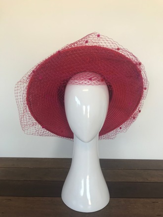 Big Red & Hot Pink Boater 
