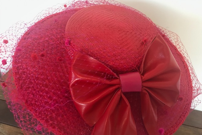 Big Red & Hot Pink Boater 