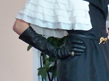 For Rent: 'BOHÈME’ Black Elbow Length Genuine Italian Leather Gloves