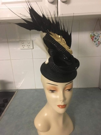 Vintage Rose Millinery Statement headpiece