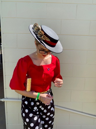 Allport Millinery Black boater
