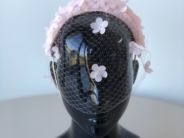 For Sale: English Garden Ice Pink headband