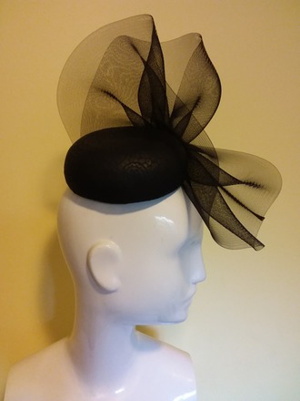 Black Swoop Crinoline and Leather 