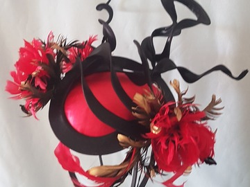 For Sale: Black and red button headpiece