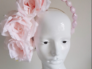 For Sale: Pink floral headpiece 