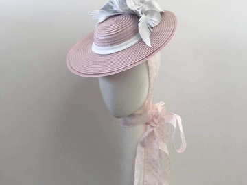 For Rent: Pink & White Boater