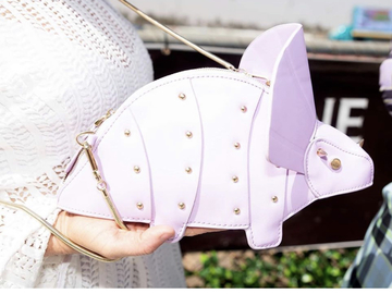 For Rent: Lilac Dino clutch bag 