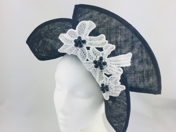For Sale: Derby Drama - Black and White Curves