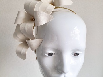For Sale: Floral leather headpiece 