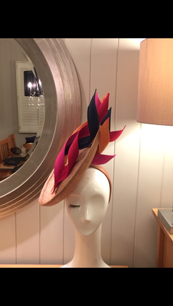 Bespoke Marilyn van den Berg fascinator