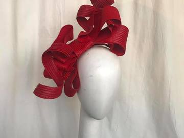 For Sale: Claire Hahn Red Straw Bow