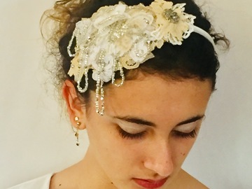 For Sale: Ivory Lace Wedding  Headband 
