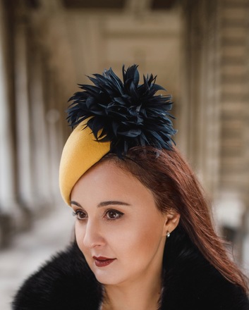 Yellow Felt Hat - Millinery Market