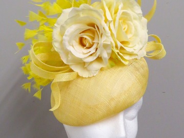 For Sale: Lemon yellow pillbox hat