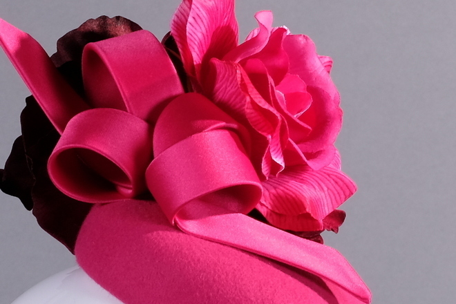 Blush Felt Button