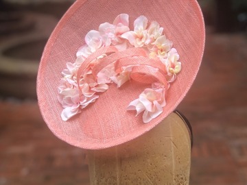 For Sale: Peach Saucer Fascinator