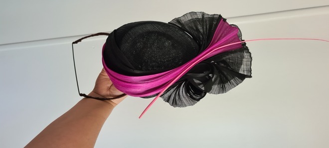 Black and pink percher