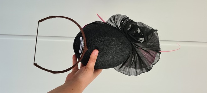 Black and pink percher