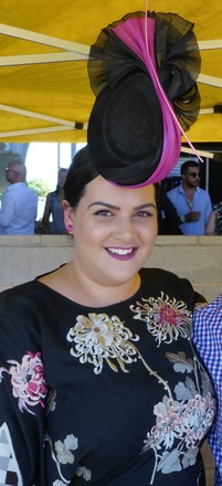 Black and pink percher