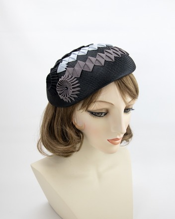 Black Straw Beret