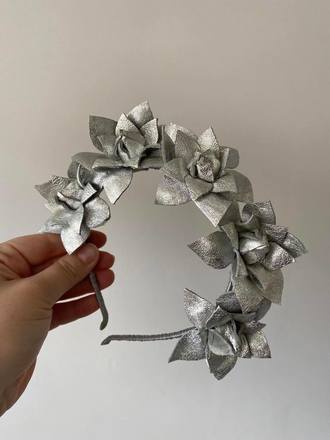 Silver Leather Crown 