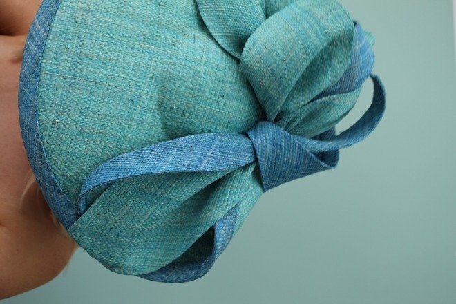 Blue Wide brim hat 