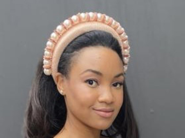 For Rent: Rebecca Share pink pearl headband