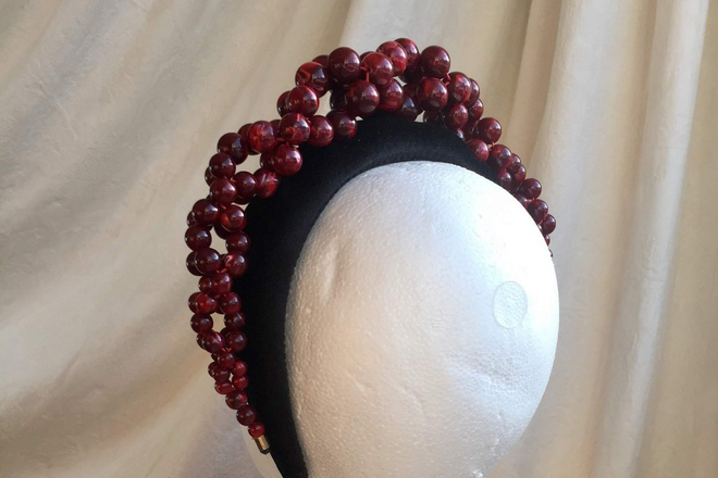 Red Dragon beaded Crown