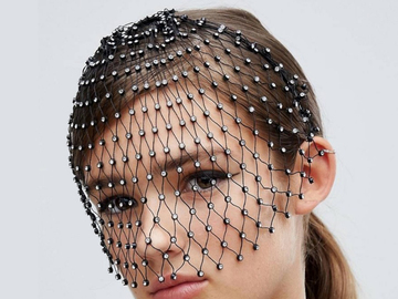 For Rent: Headband with Crystal Studded Veil