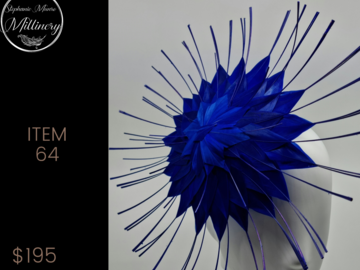 For Sale: Item 64 - Cobalt Blue feather Flower