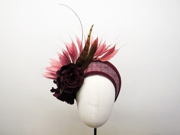 For Sale: Burgundy and dusky pink halo