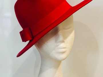 For Sale: Red Felt Hat “Scarlet”