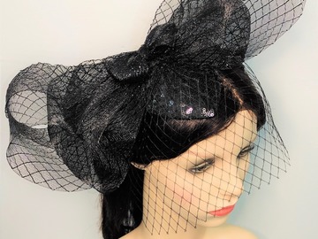 For Sale: Black Fascinator