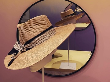 For Sale: Classic straw fedora by Millinery Jill